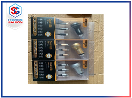 Bộ sạc Pugan 2 cổng USB, 3 đầu sạc đt 3.4A