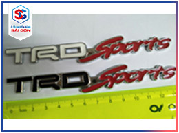 Tem kim lọa 3D mạ crom TRD Sports