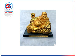 Phật di lạc mạ vàng