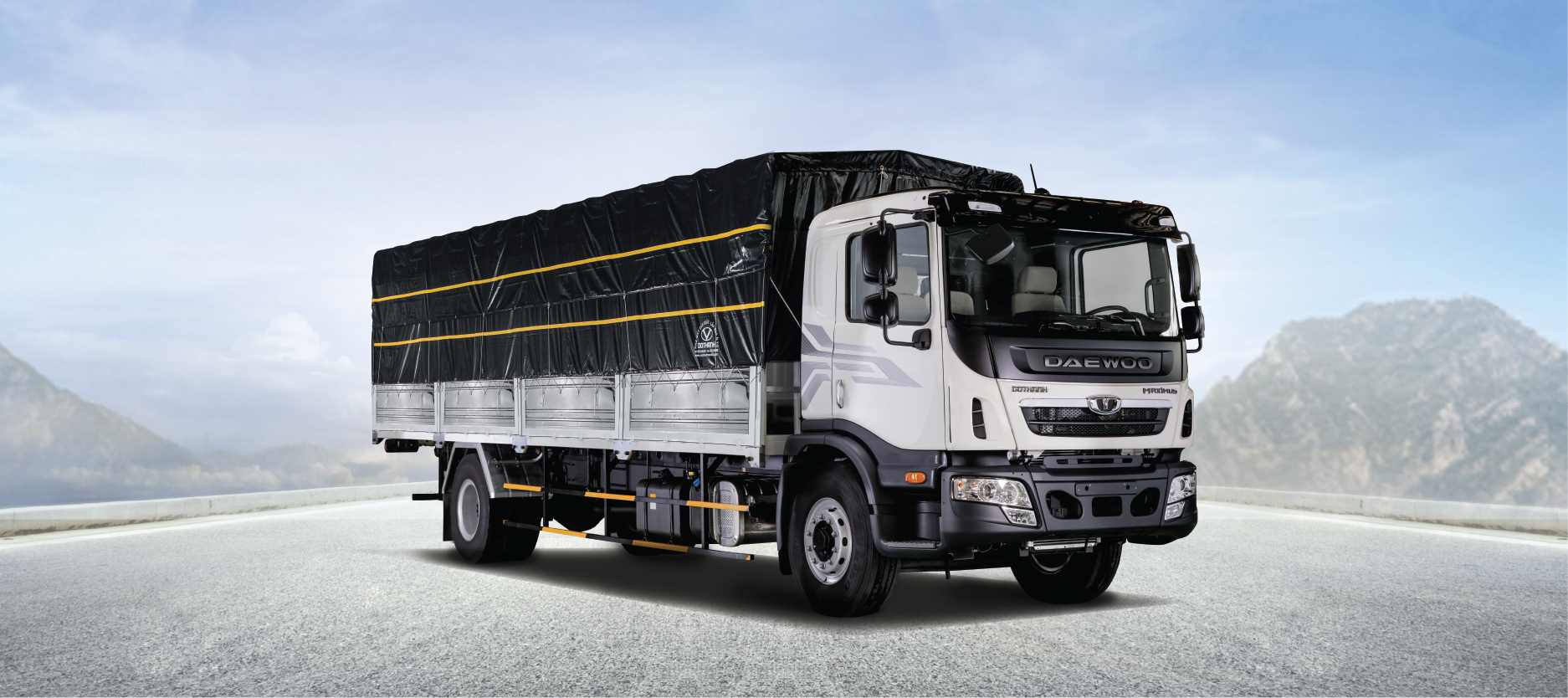 Xe tải Daewoo 9 tấn HC8AA dài 8.6m thùng mui bạt, XE TẢI DAEWOO, XE TAI ...